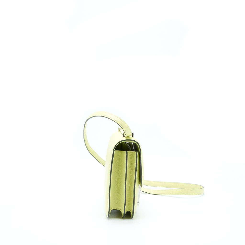 HERMES MINI CONSTANCE CHEVRE MYSORE R9 JAUNE BOURGE SHW
