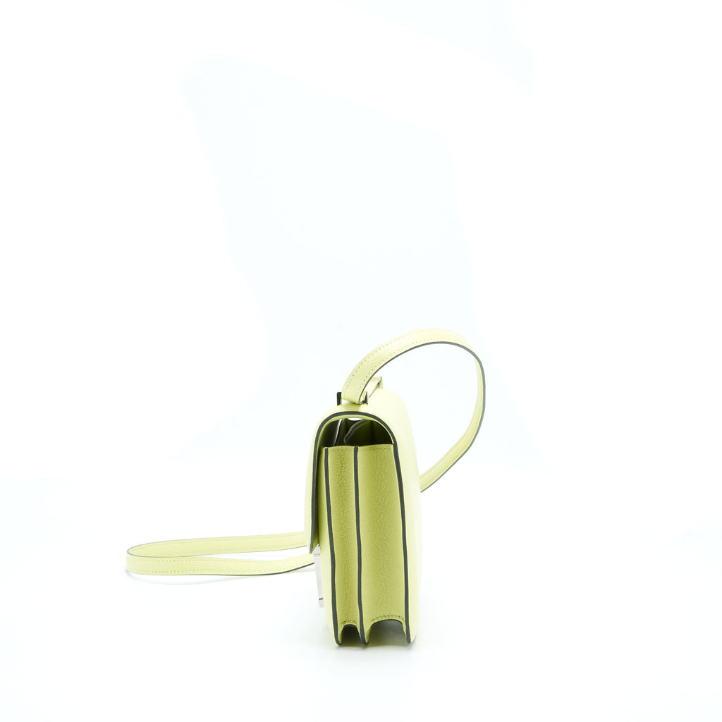 HERMES MINI CONSTANCE CHEVRE MYSORE R9 JAUNE BOURGE SHW