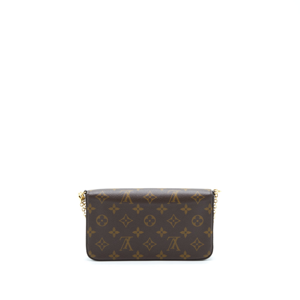 LOUIS VUITTON FELICIE POCHETTE LIMITED EDITION MONOGRAM CANVAS GHW
