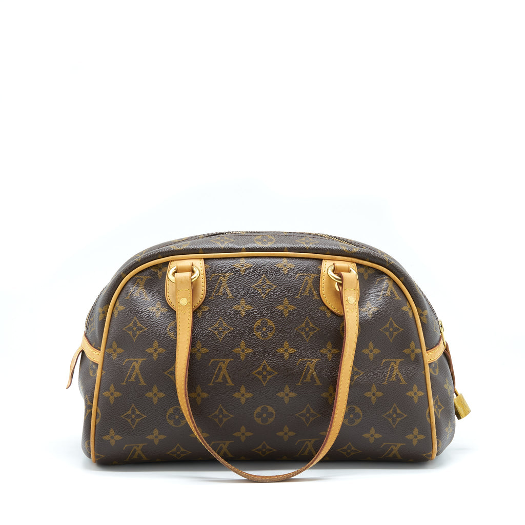 LOUIS VUITTON MONTORGUEIL PM TOTE BAG MONOGRAM CANVAS GHW