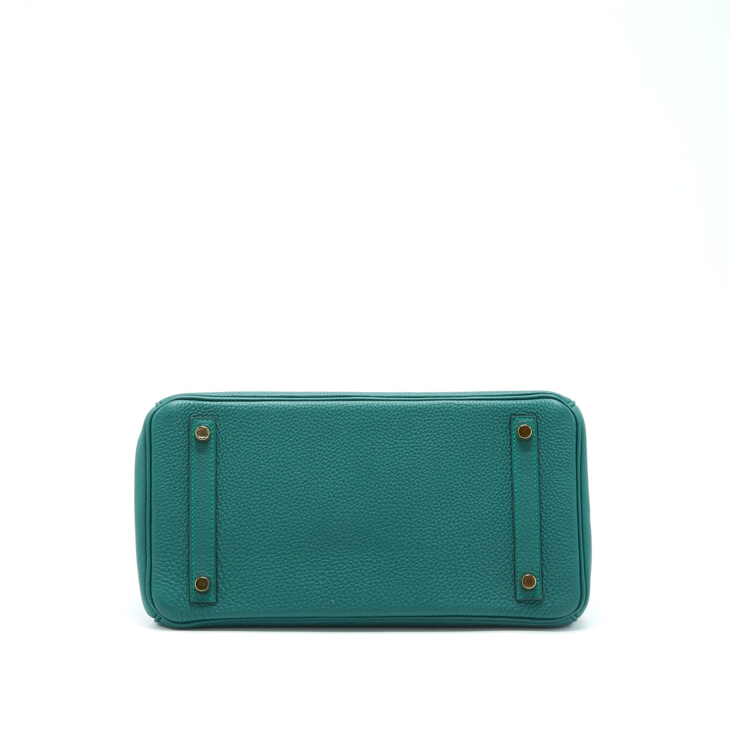 HERMES BIRKIN 30 TOGO Z6 MALACHITE GHW