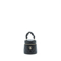 CHANEL 22S TOP HANDLE SUPER MINI VANITY LAMBSKIN BLACK LGHW