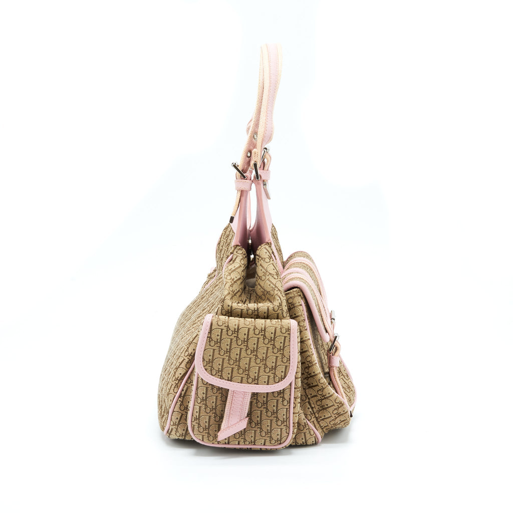 DIOR TROTTER STREET CHIC POCKET DIORISSIMO HOBO BAG CANVAS SHW