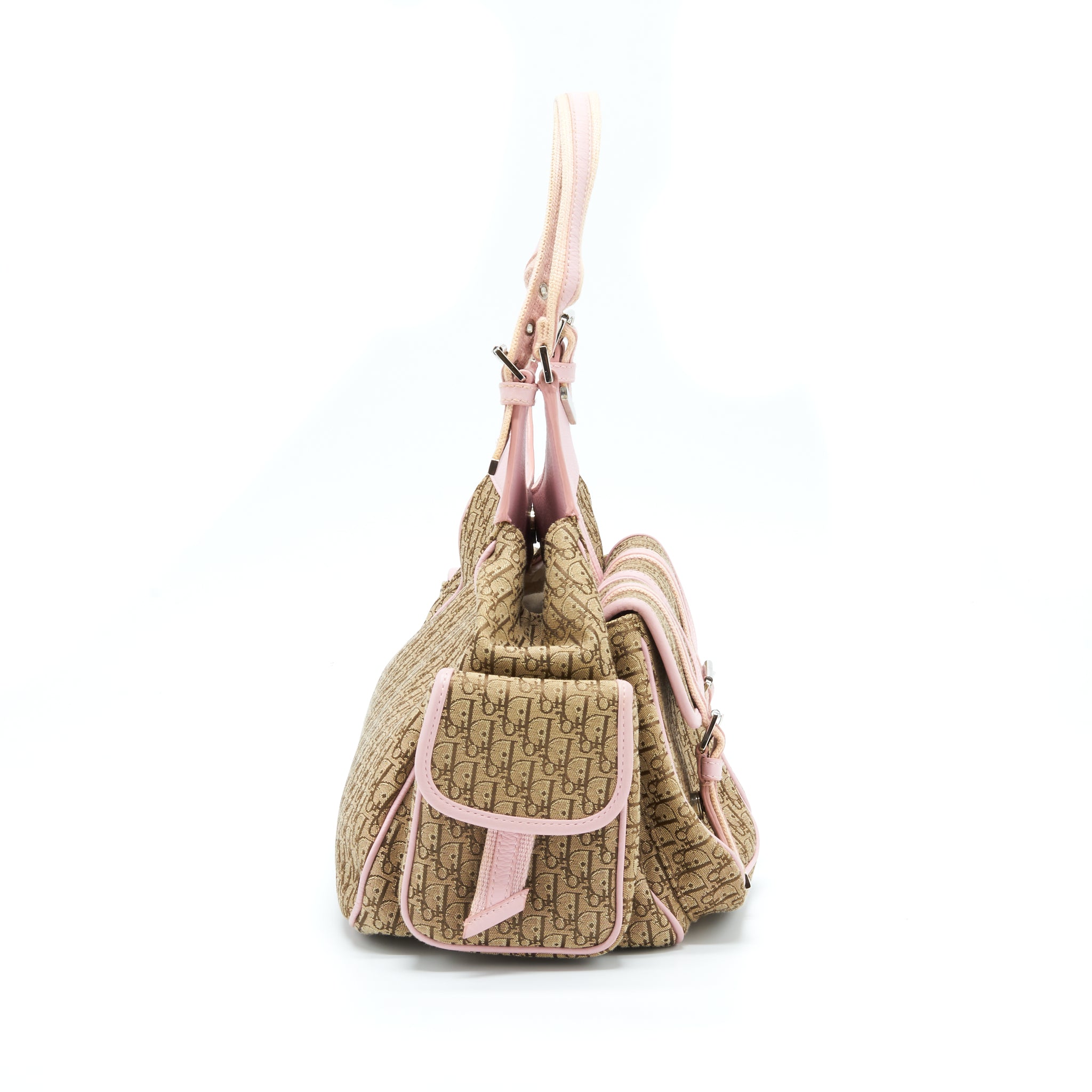 DIOR TROTTER STREET CHIC POCKET DIORISSIMO HOBO BAG CANVAS SHW