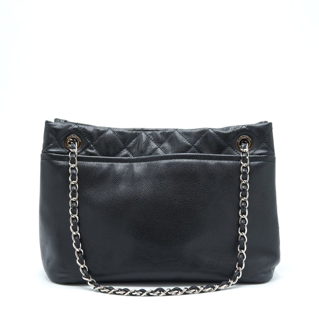 CHANEL TIMELESS SOFT SHOPPER TOTE CAVIAR BLACK SHW