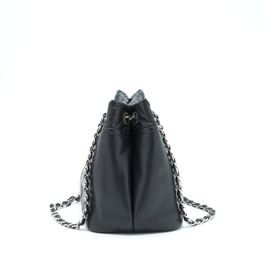 CHANEL TIMELESS SOFT SHOPPER TOTE CAVIAR BLACK SHW