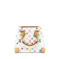 LOUIS VUITTON VINTAGE TOTE BAG WHITE/MULTICOLOUR GHW