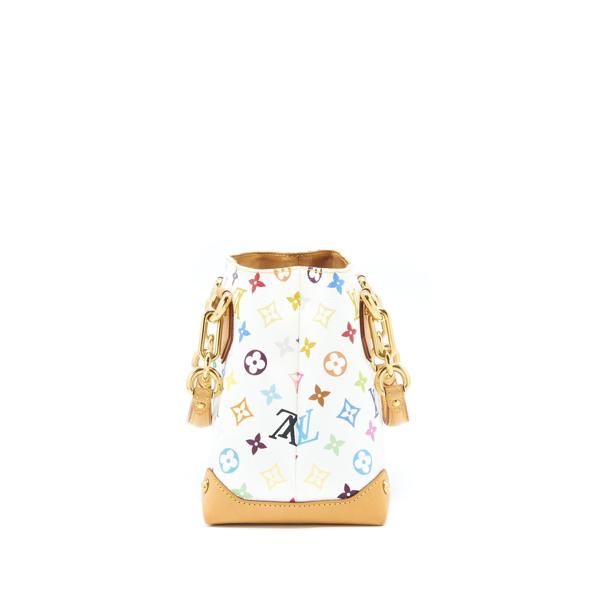 LOUIS VUITTON VINTAGE TOTE BAG WHITE/MULTICOLOUR GHW