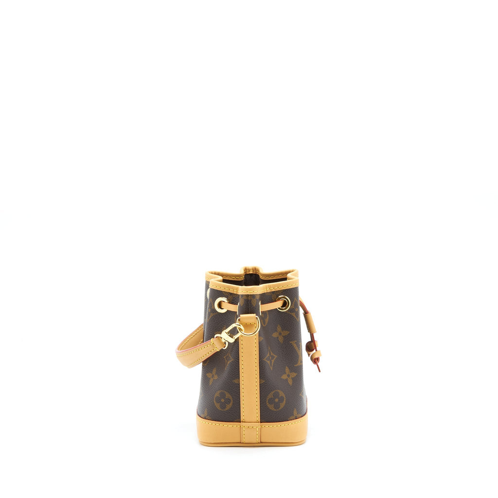 LOUIS VUITTON NANO NOE NEW VERSION MONOGRAM CANVAS GHW