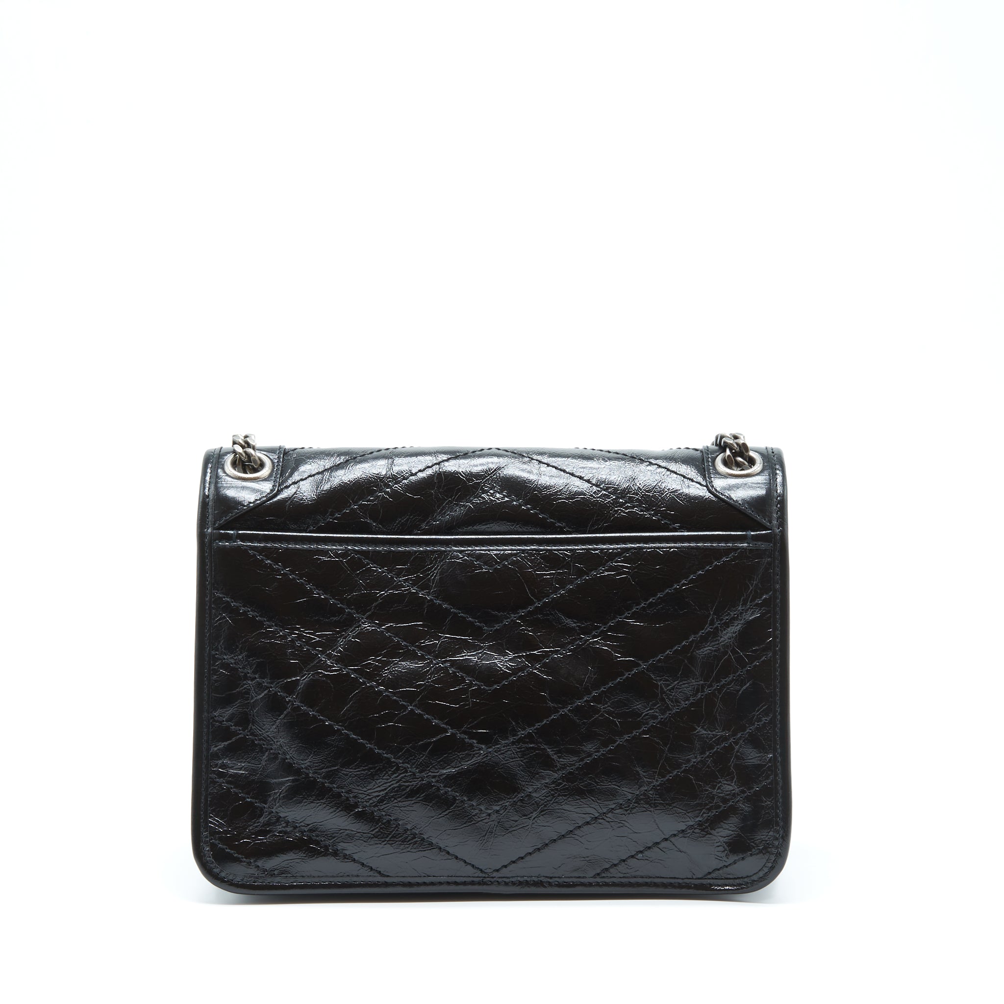 SAINT LAURENT/YSL MEDIUM NIKI BAG CALFSKIN BLACK SHW