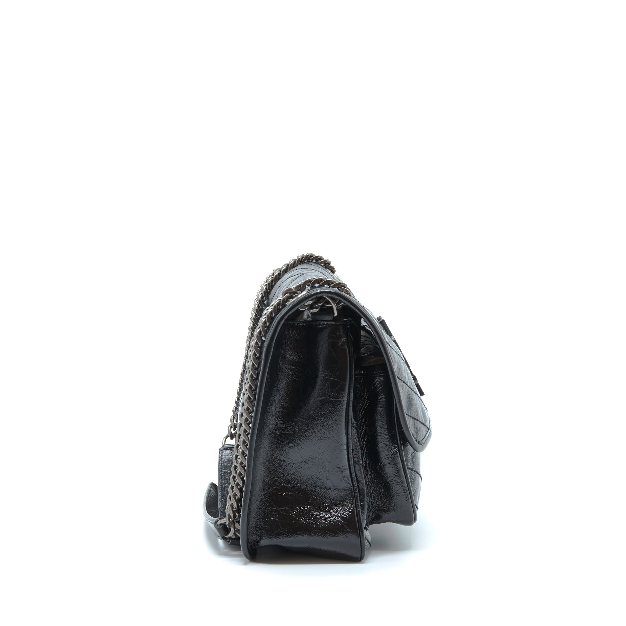 SAINT LAURENT/YSL MEDIUM NIKI BAG CALFSKIN BLACK SHW