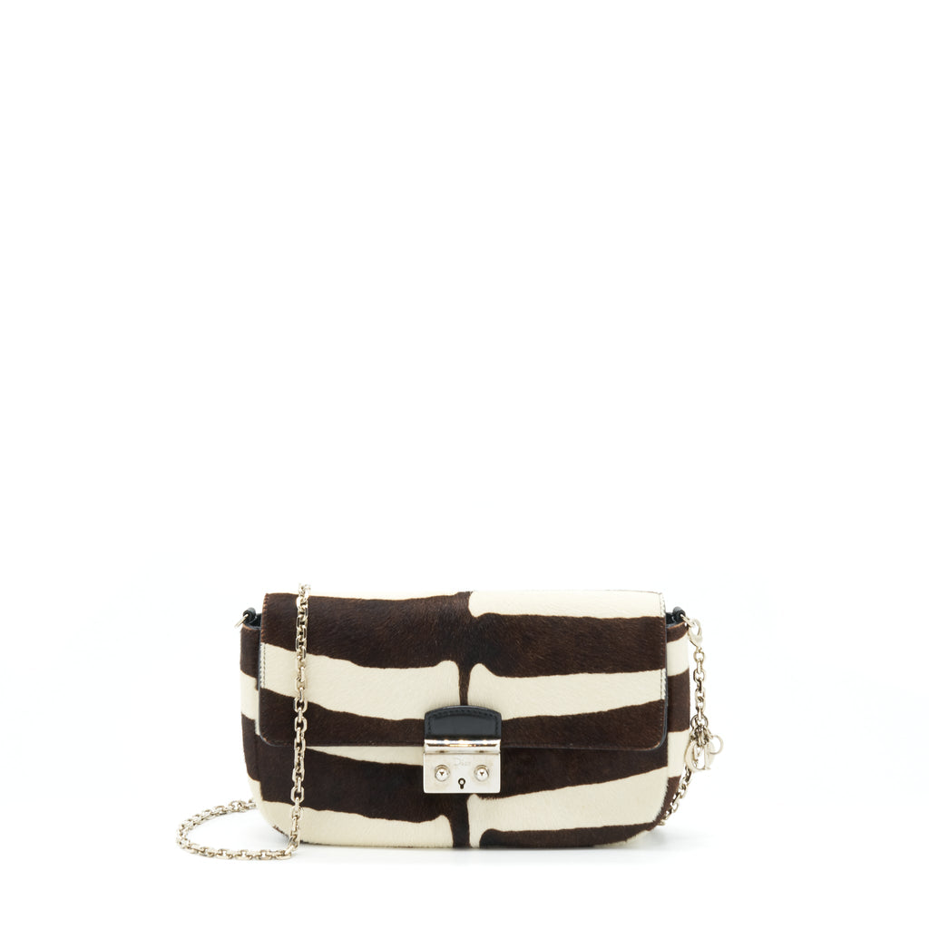 DIOR MISS DIOR MINI BAG WITH CHAIN PONY HAIR MULTICOLOUR SHW
