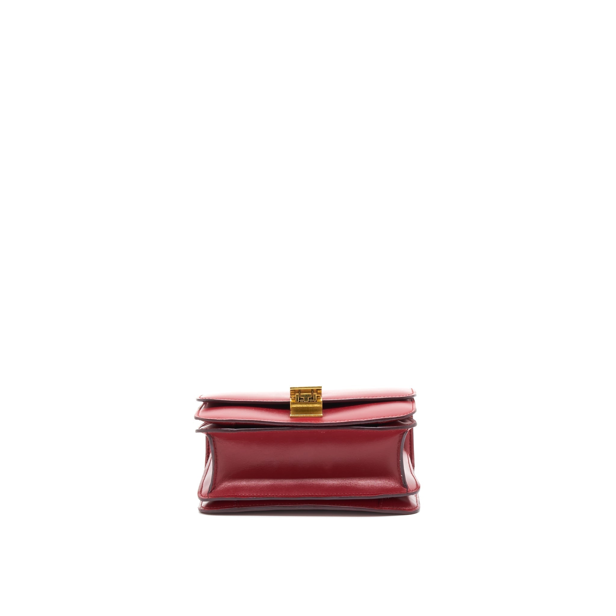 CELINE SMALL CLASSIC BAG IN BOX CALFSKIN RED GHW