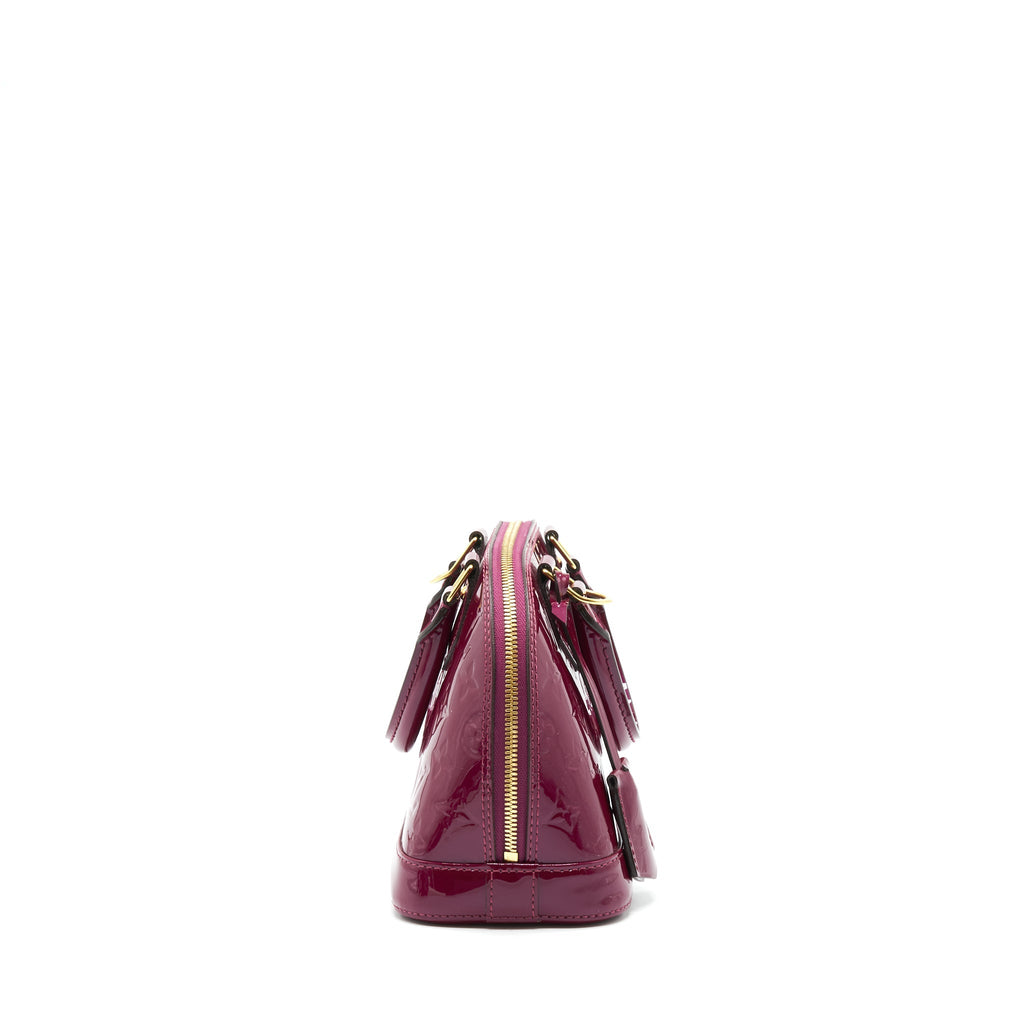 LOUIS VUITTON ALMA BB PATENT PURPLE GHW