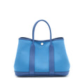 HERMES GARDEN PARTY 30 CANVAS BLUE BRIGHTON/AZUR SHW