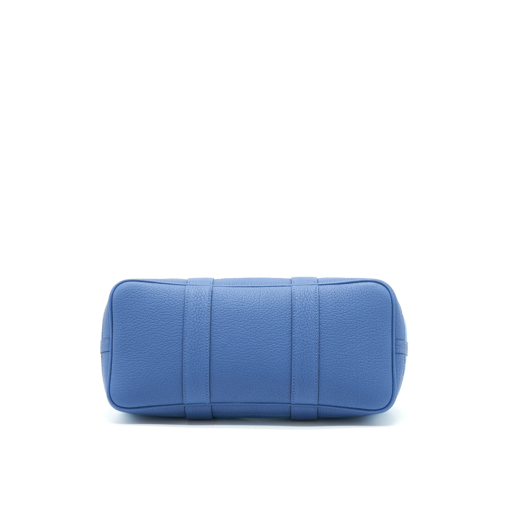HERMES GARDEN PARTY 30 CANVAS BLUE BRIGHTON/AZUR SHW