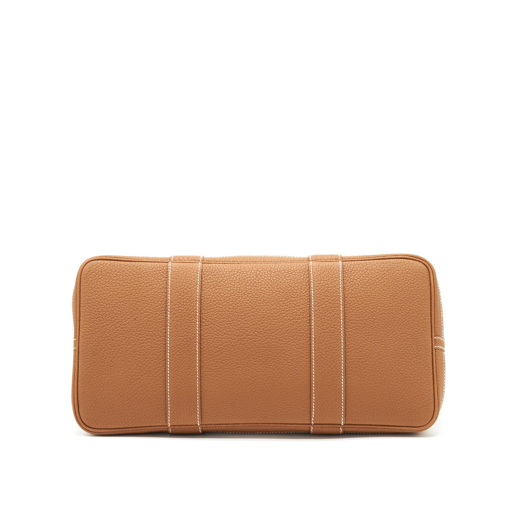 HERMES GARDEN PARTY 36 OFFICER BICOLOUR DUNE-MAGNOLIA/GOLD SHW