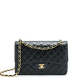 CHANEL JUMBO CLASSIC DOUBLE FLAP BAG CAVIAR BLACK GHW (MICROCHIP)