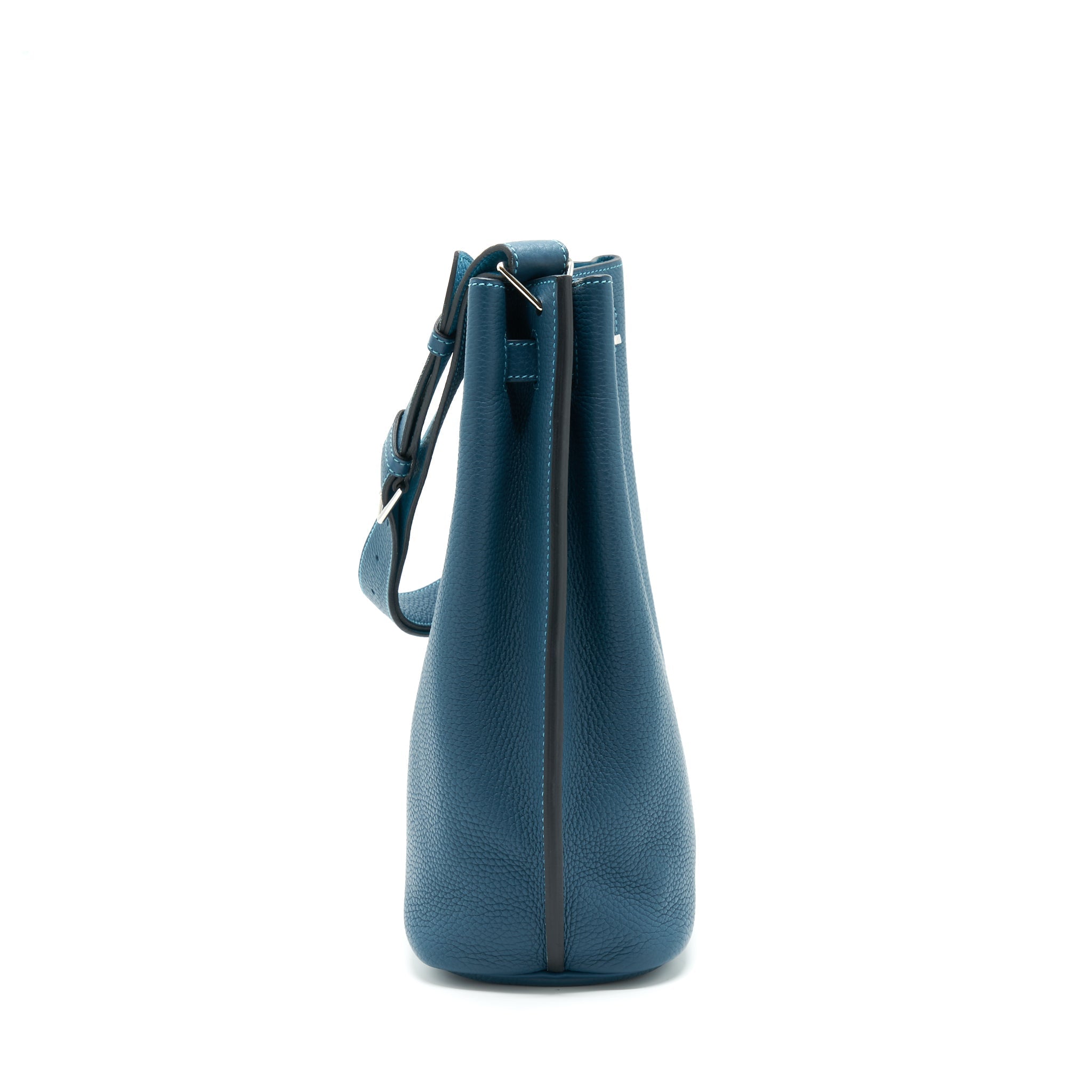 HERMES SO KELLY 22 TOGO BLUE COLVERT / TURQUOISE SHW