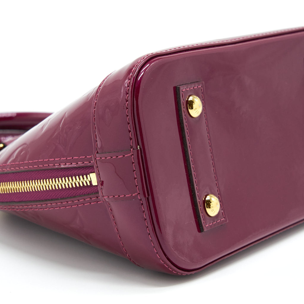 LOUIS VUITTON ALMA BB PATENT PURPLE GHW