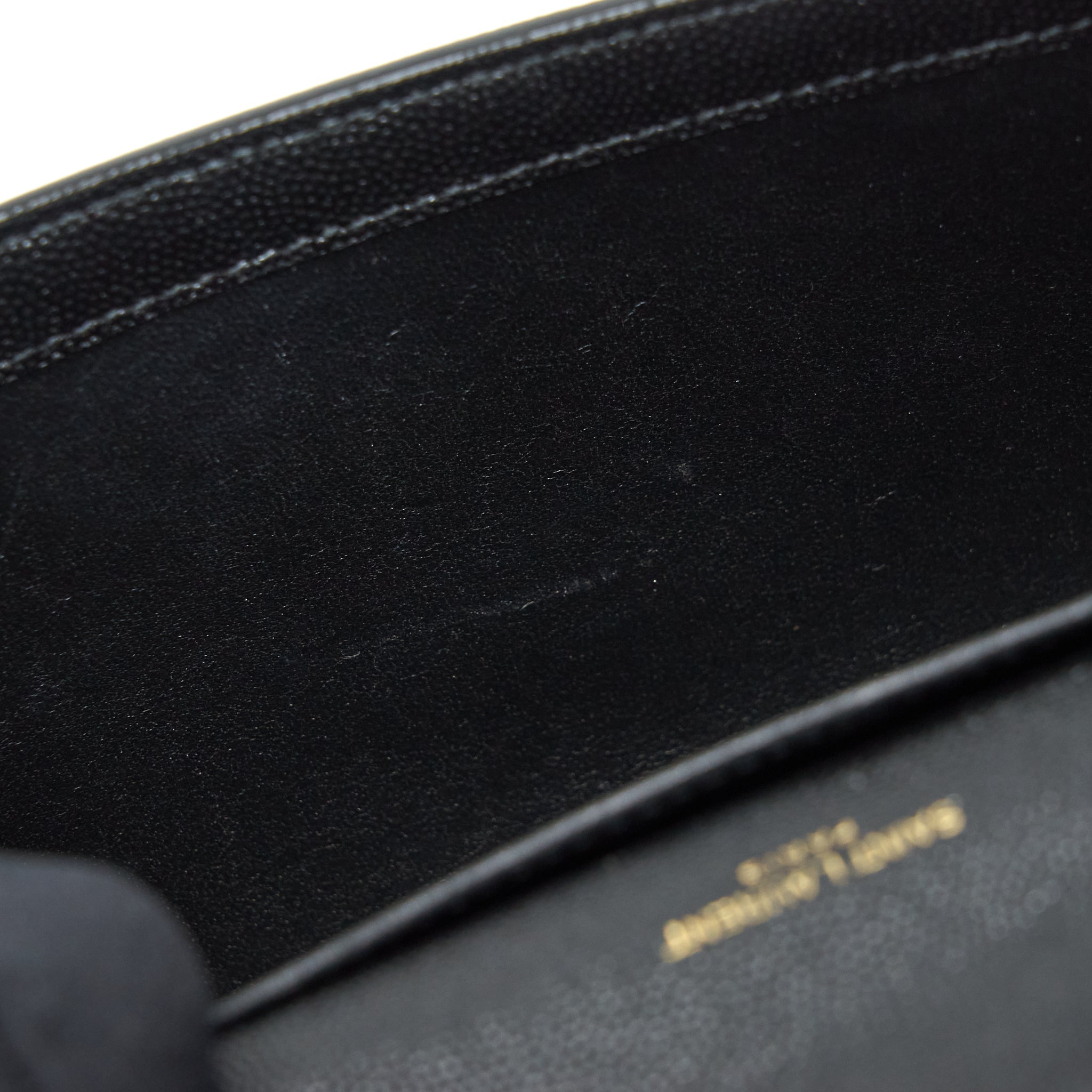 SAINT LAURENT/YSL ENVELOP SMALL CROSSBODY BAG GRAINED CALFSKIN BLACK GHW