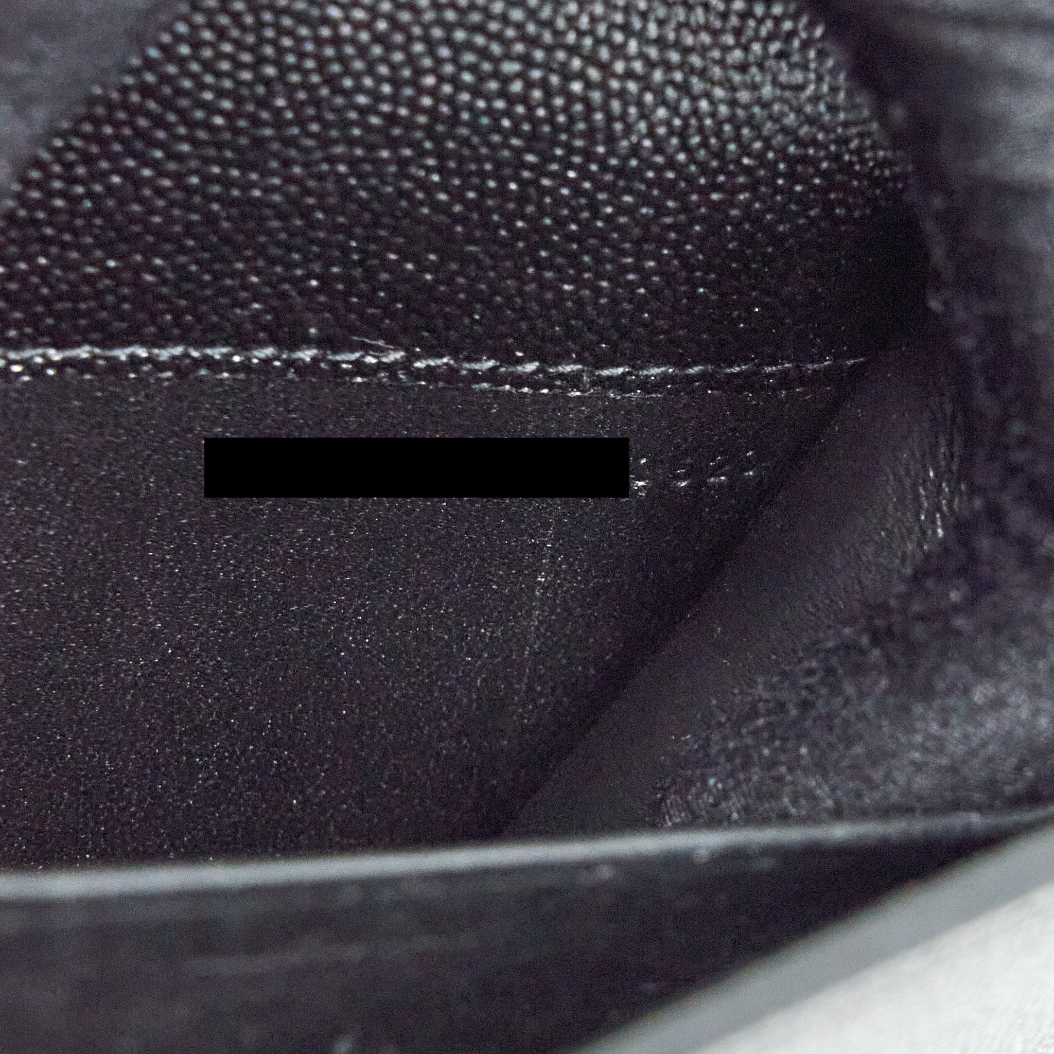 SAINT LAURENT/YSL ENVELOP SMALL CROSSBODY BAG GRAINED CALFSKIN BLACK GHW