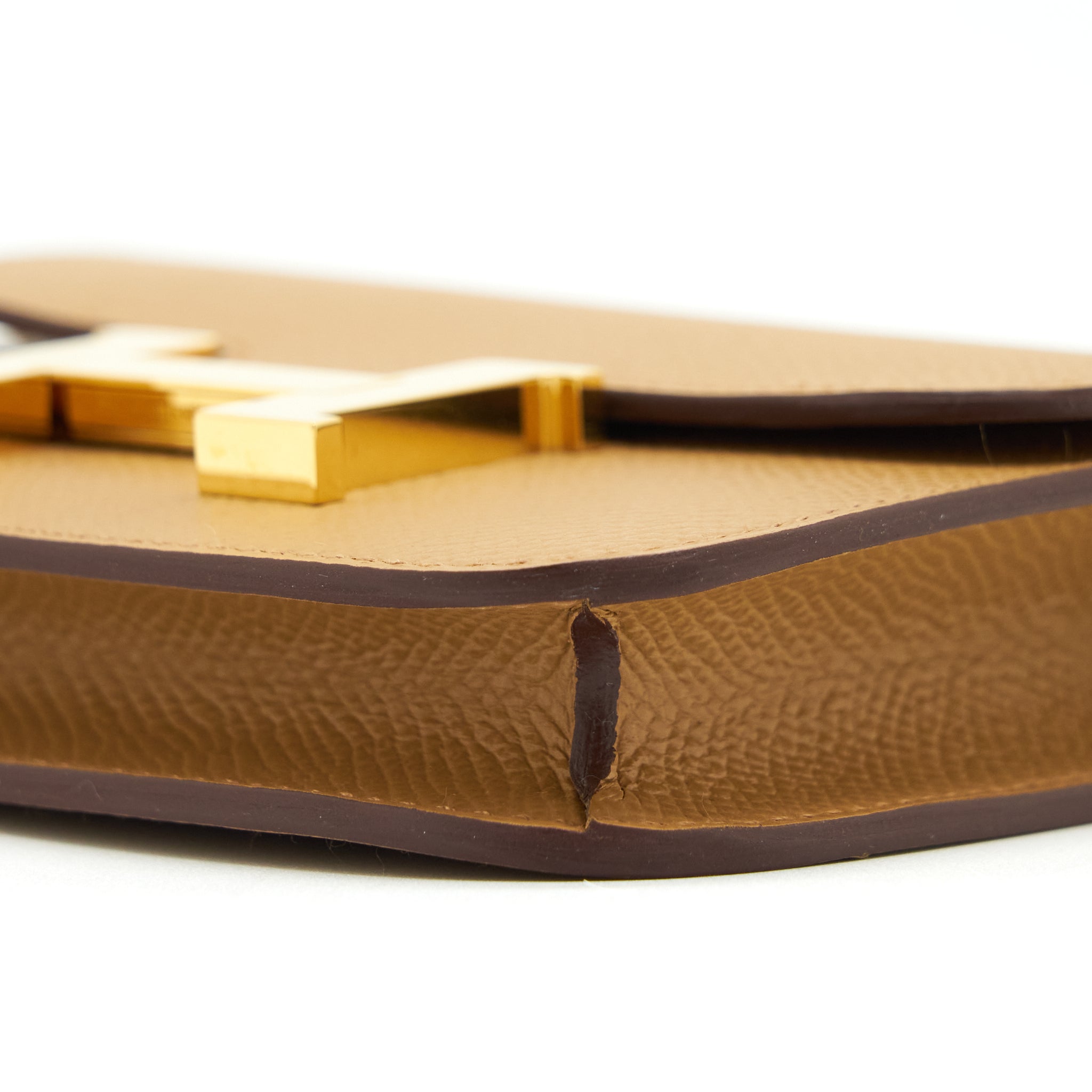 HERMES CONSTANCE SLIM EPSOM 4B BISCUIT GHW