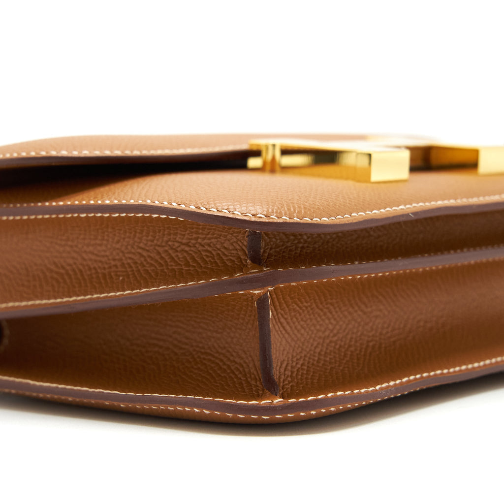 HERMES MINI CONSTANCE EPSOM 37 GOLD GHW