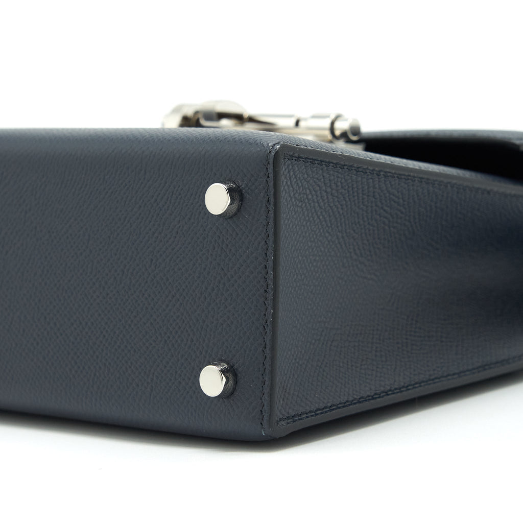 HERMES SAC VERROU 21 EPSOM/SANGLE BLUE NUIT SHW