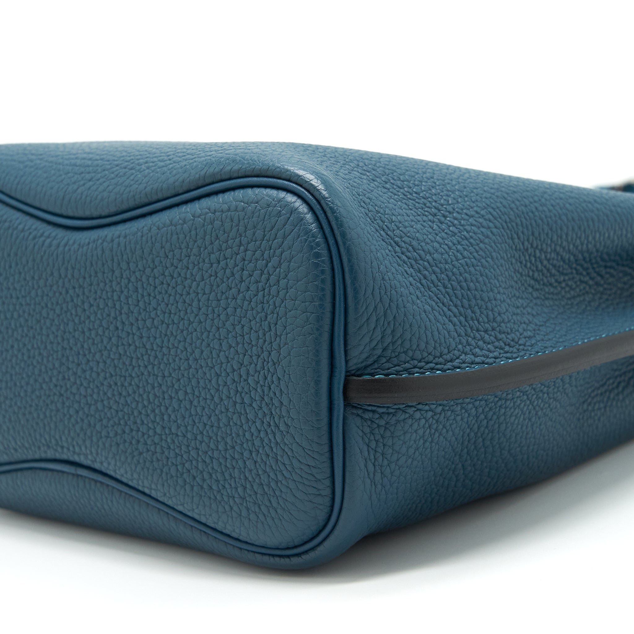 HERMES SO KELLY 22 TOGO BLUE COLVERT / TURQUOISE SHW