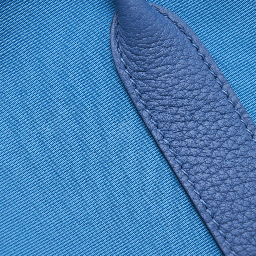 HERMES GARDEN PARTY 30 CANVAS BLUE BRIGHTON/AZUR SHW