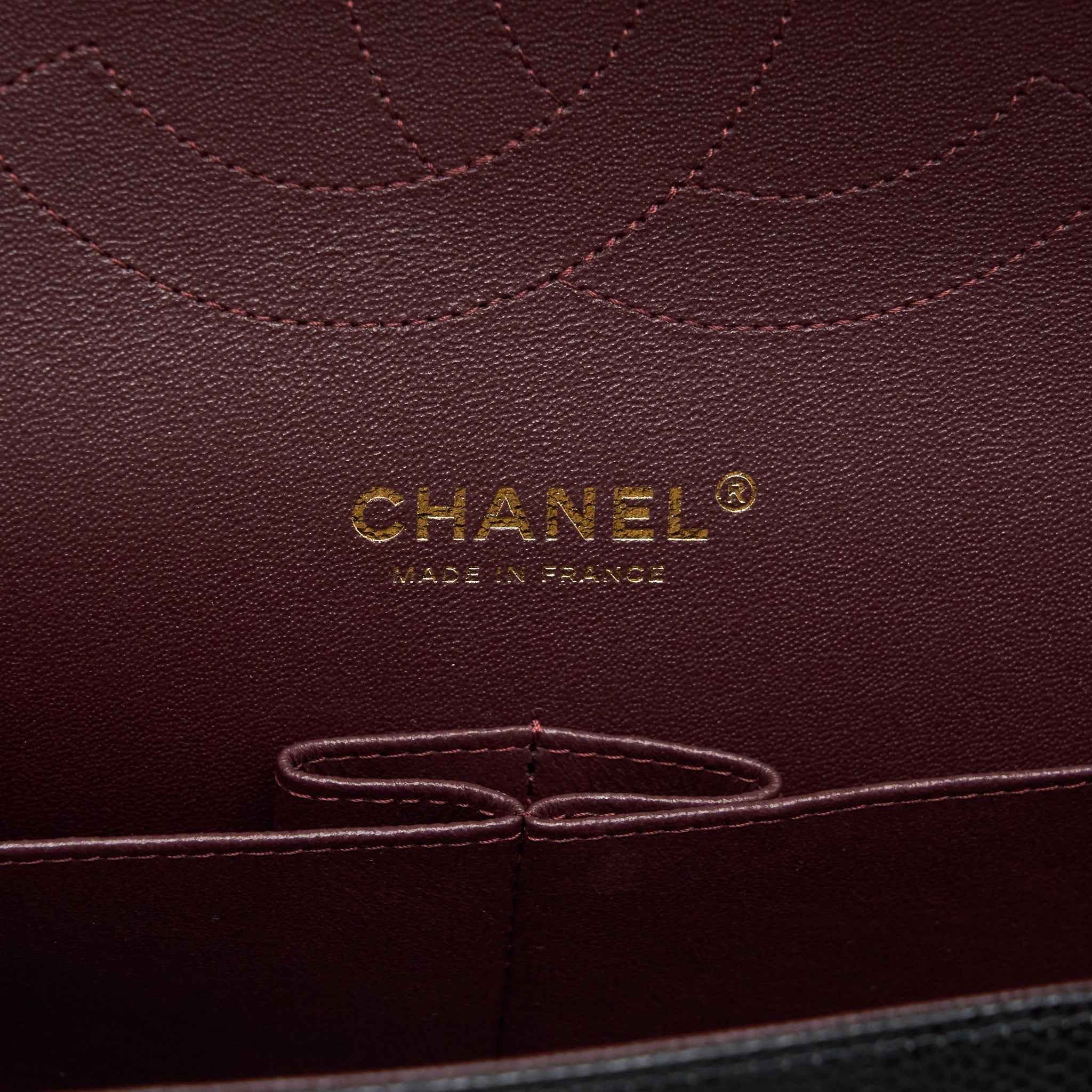 CHANEL JUMBO CLASSIC DOUBLE FLAP BAG CAVIAR BLACK GHW (MICROCHIP)