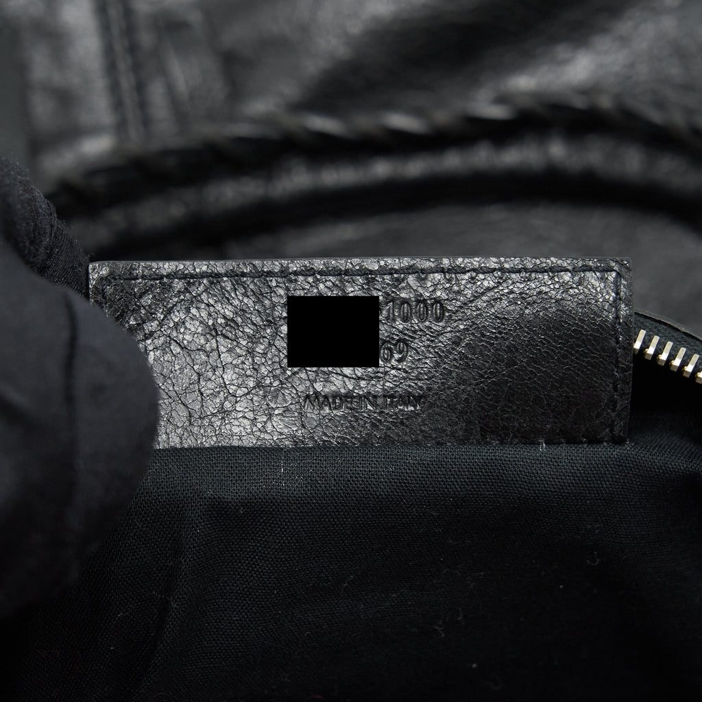 BALENCIAGA TOP HANDLE VERTICAL TOTE BAG BLACK SHW