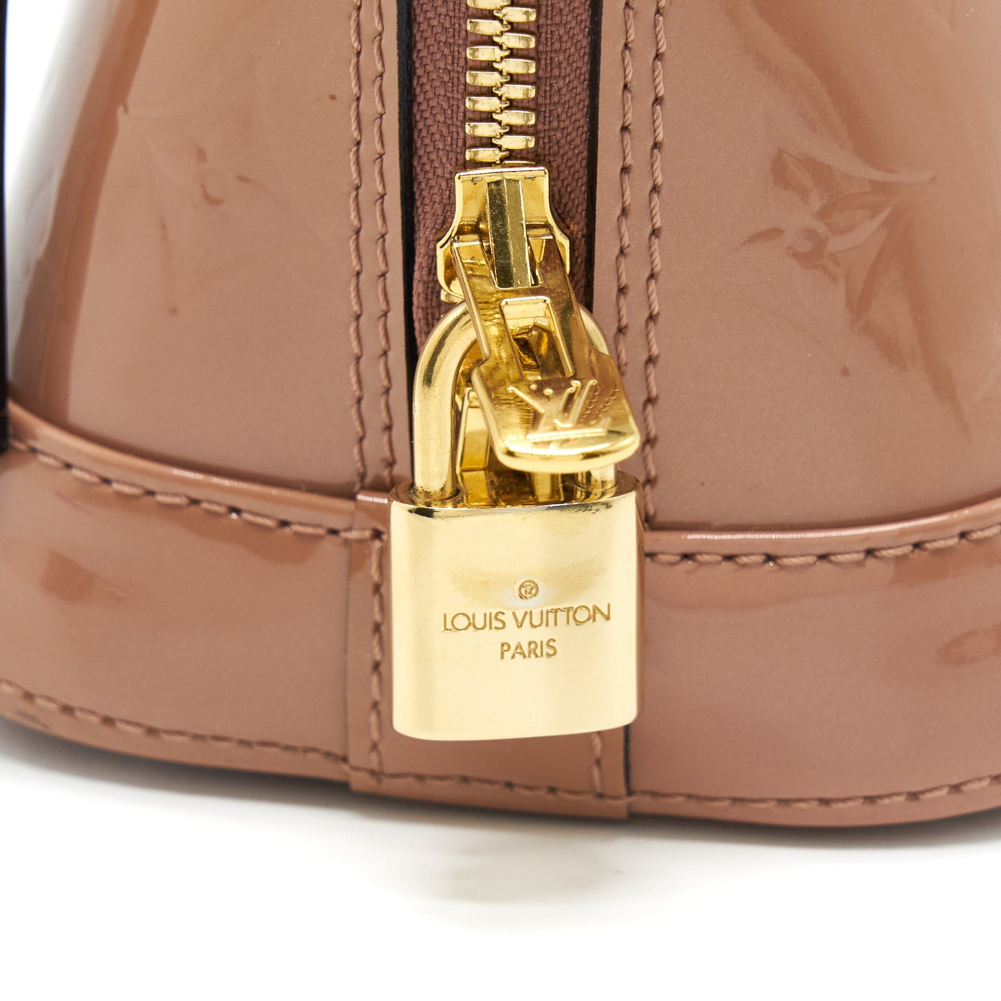 LOUIS VUITTON ALMA BB PATENT PINK GHW