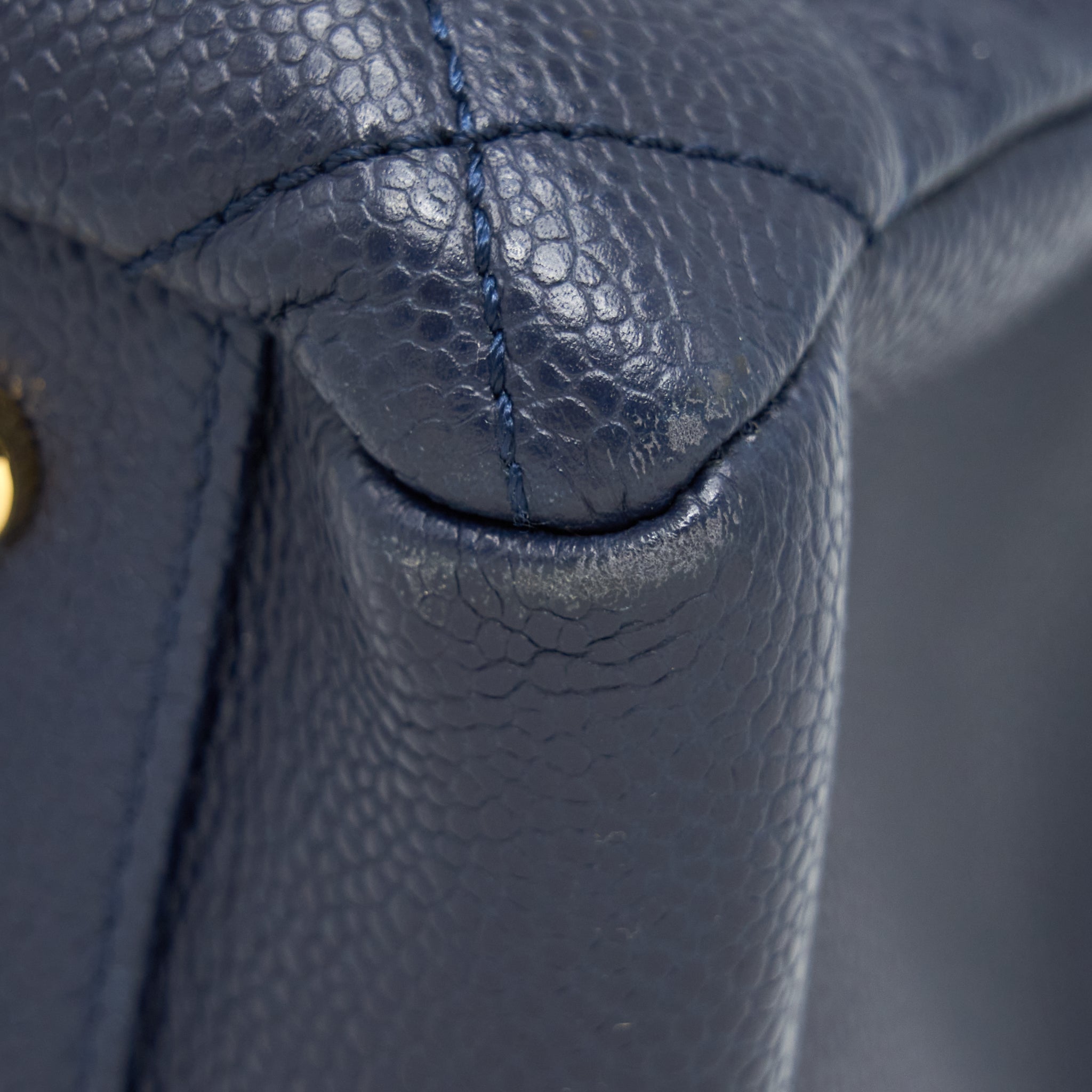 CHANEL GRAND SHOPPING TOTE XL CAVIAR NAVY GHW