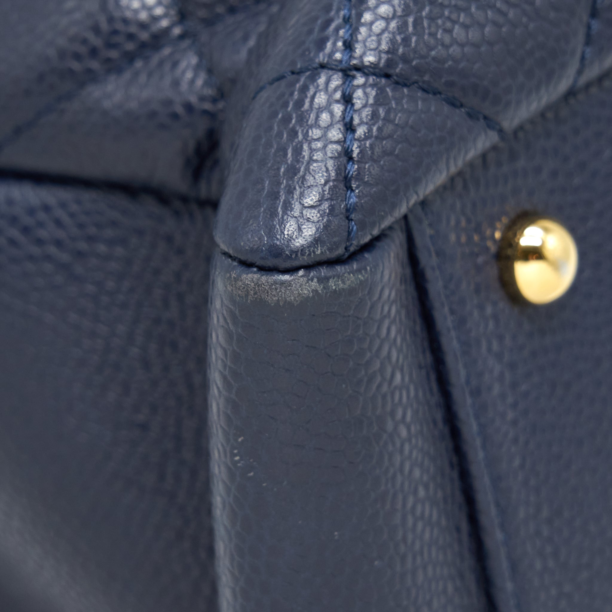 CHANEL GRAND SHOPPING TOTE XL CAVIAR NAVY GHW