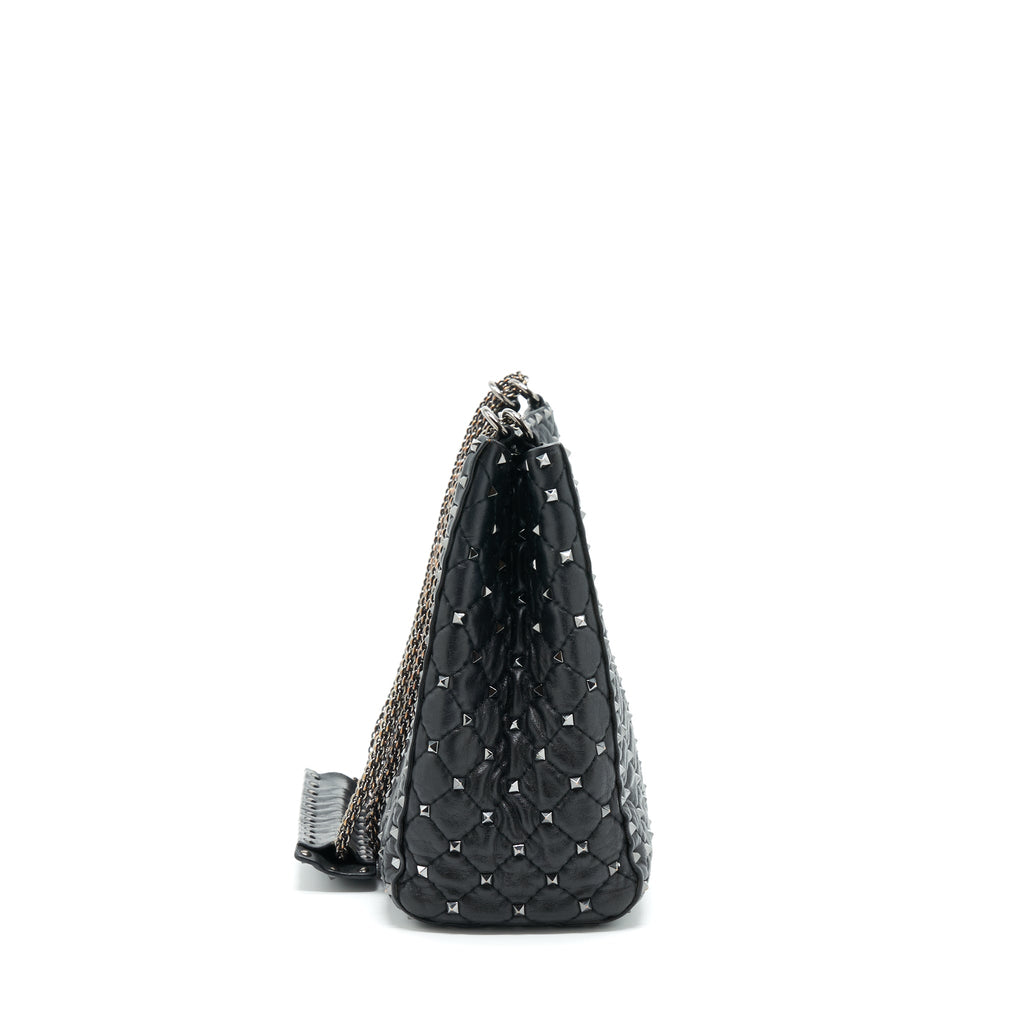 VALENTINO GARAVANI ROCKSTUD TOTE/SHOULDER BAG BLACK SHW