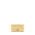 CHANEL QUILTED 2.55 WALLET CALFSKIN GOLD RUTHENIUM SLIVER HARDWARE