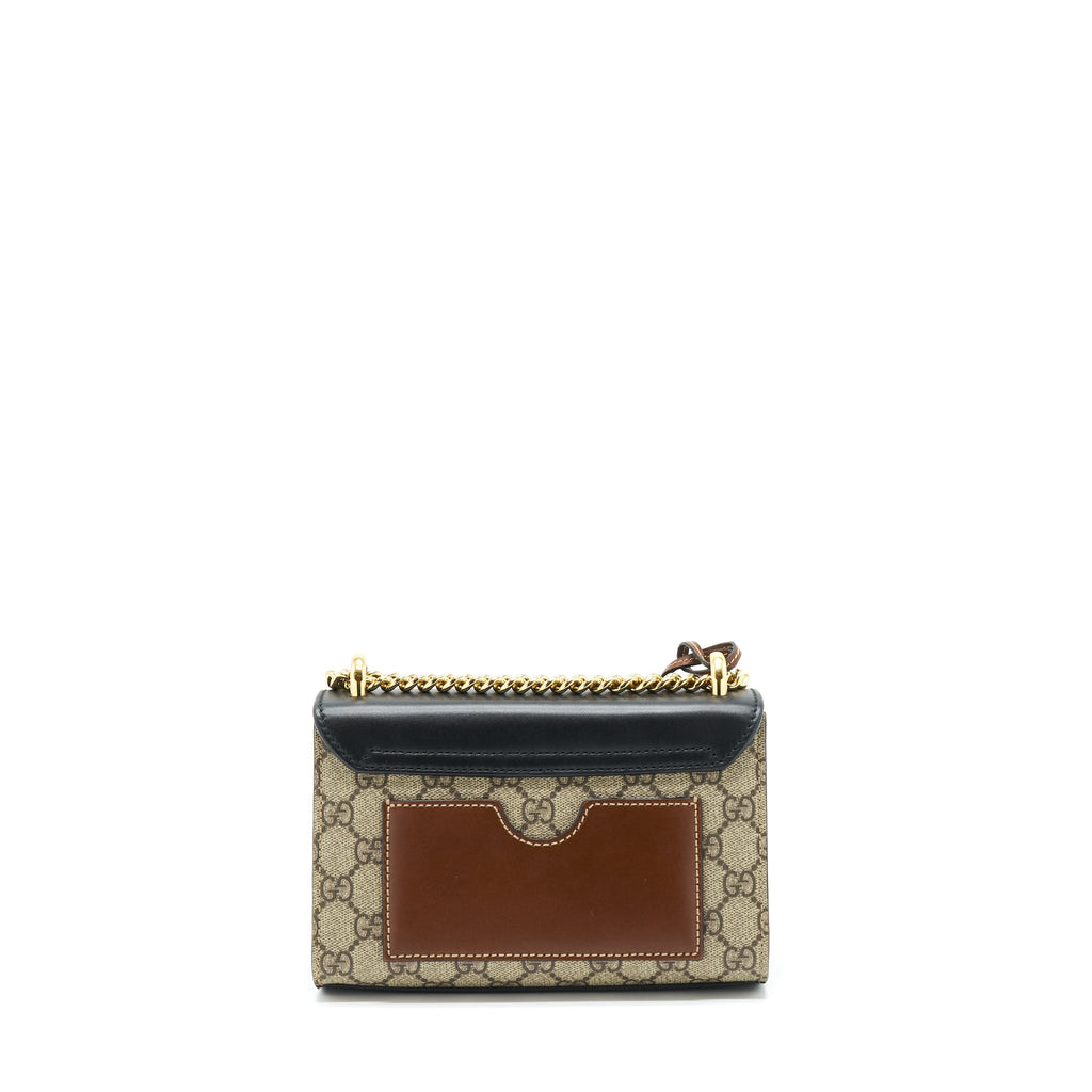 GUCCI SMALL PADLOCK GG SUPREME/CANVAS GHW