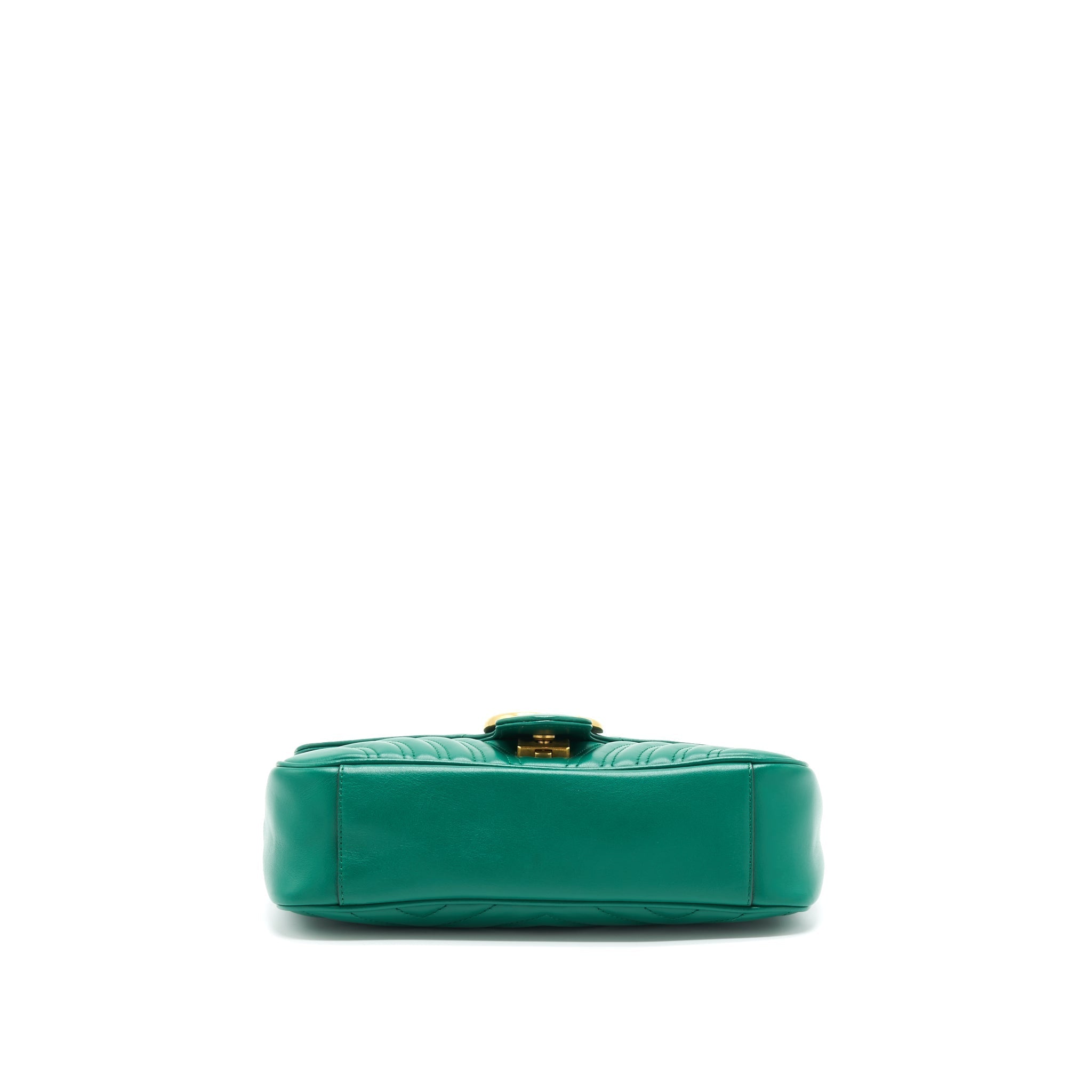 GUCCI SMALL MARMONT BAG GREEN GHW