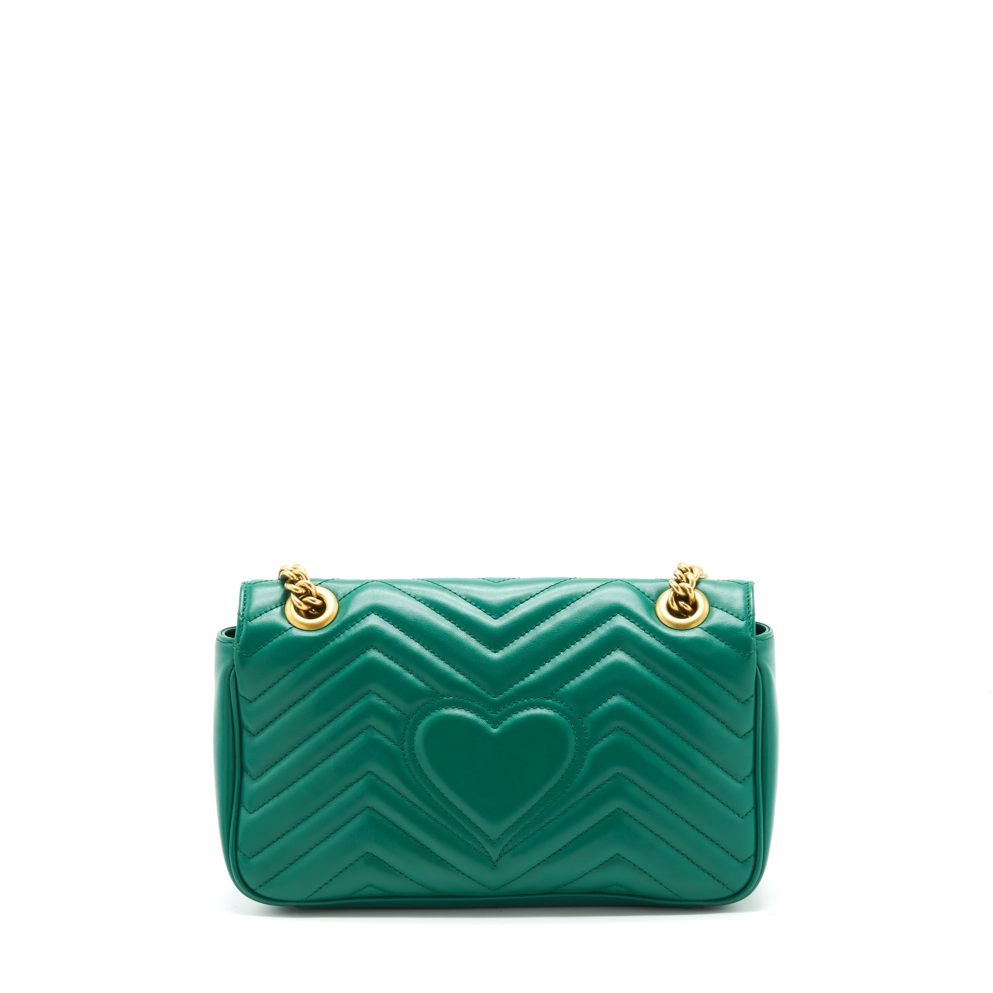 GUCCI SMALL MARMONT BAG GREEN GHW