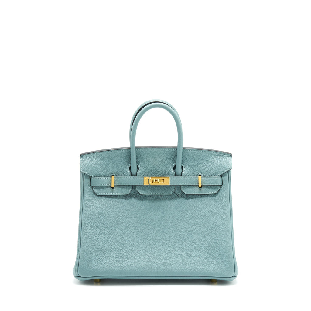 HERMES BIRKIN 25 TOGO 7G CIEL GHW