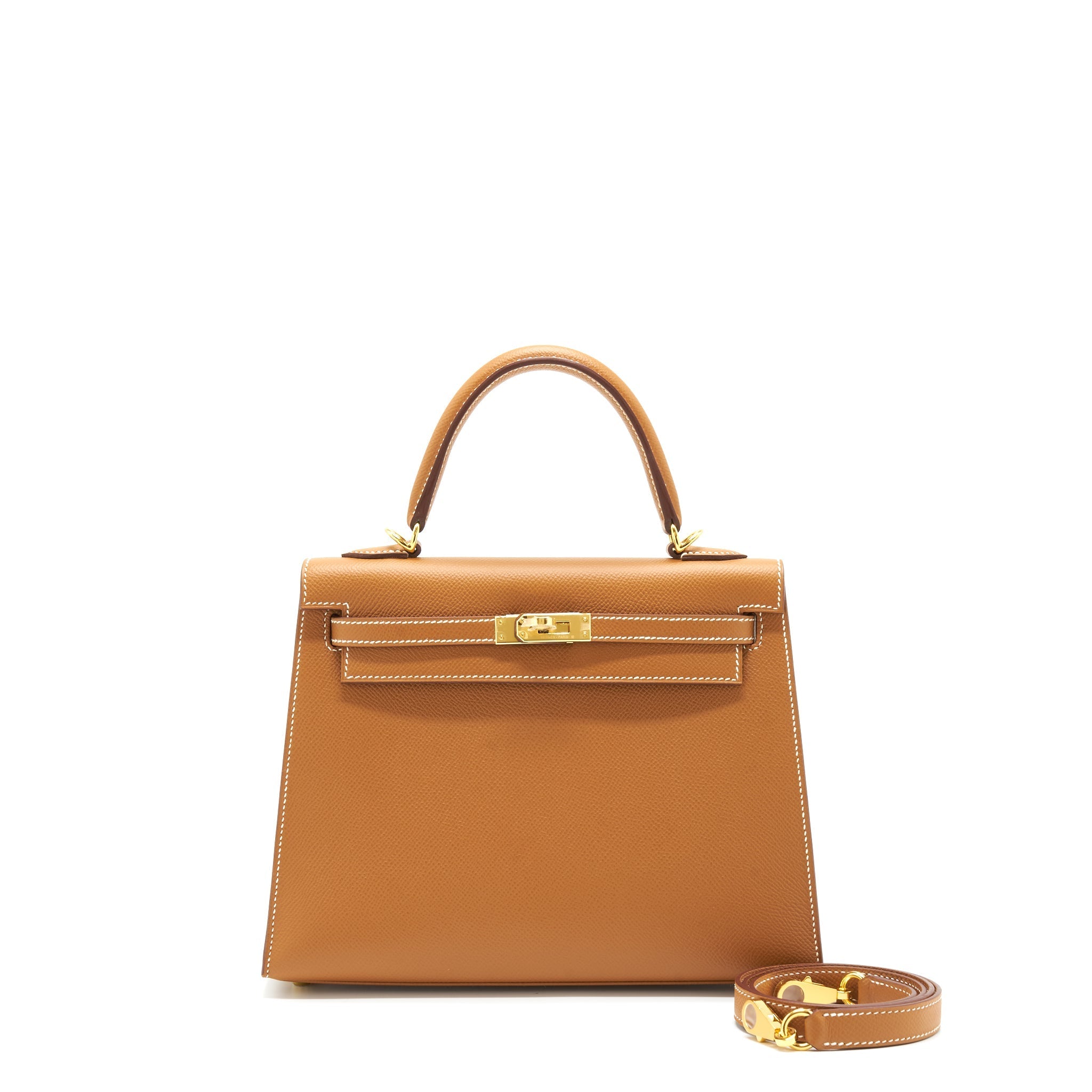 HERMES KELLY 25 EPSOM 37 GOLD GHW