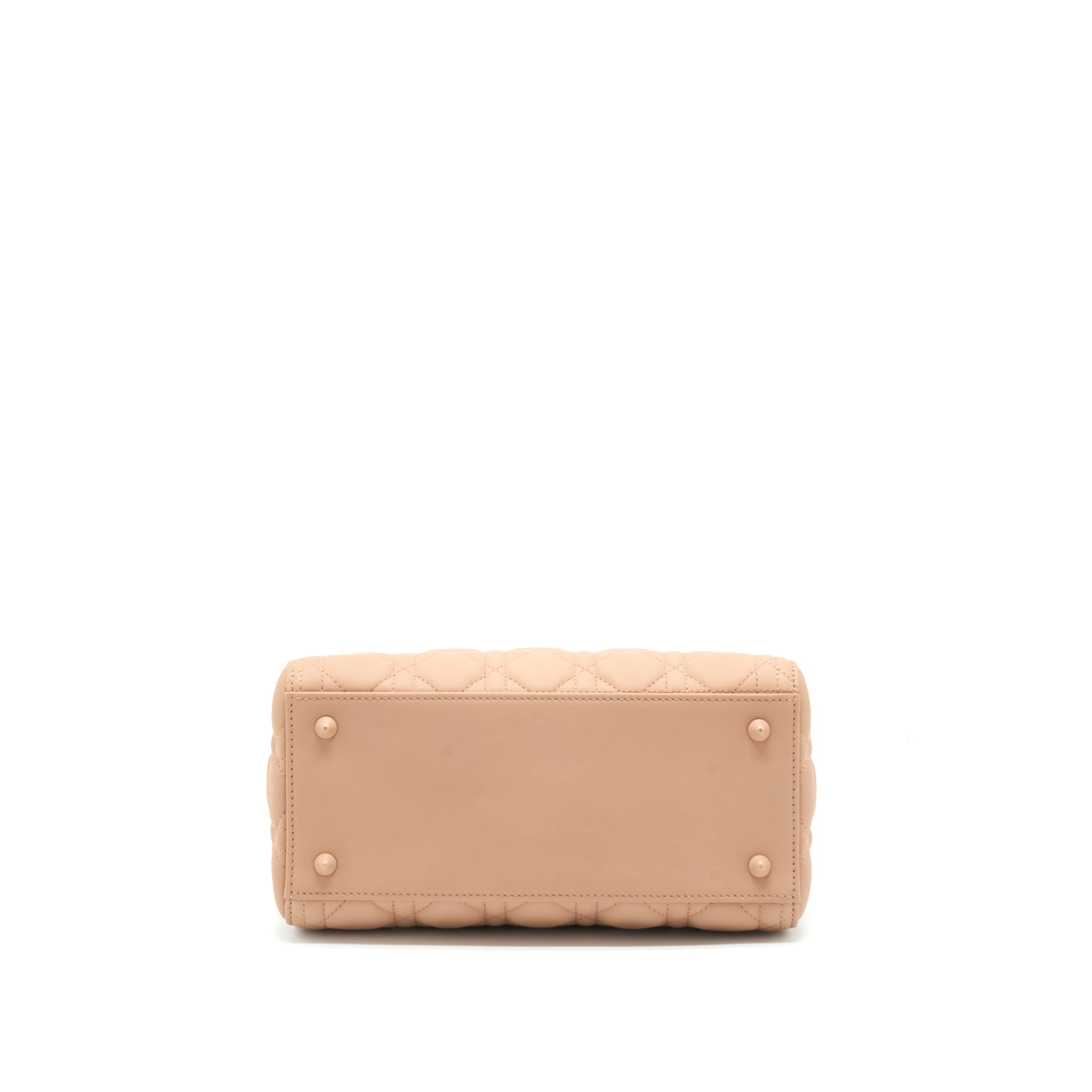 DIOR MEDIUM LADY DIOR BLUSH ULTRAMATTE CANNAGE CALFSKIN BAG