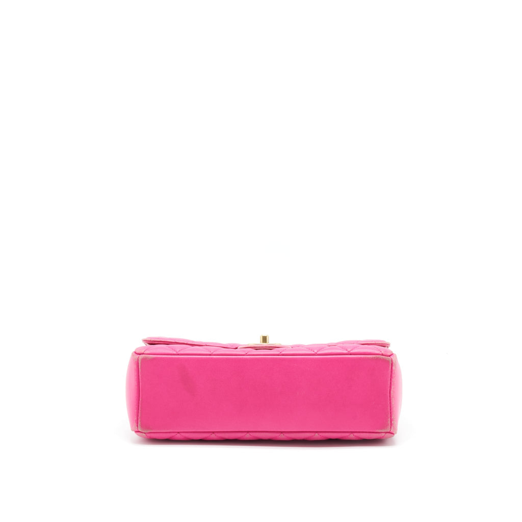 CHANEL QUILTED FLAP BAG LAMBSKIN PINK GHW