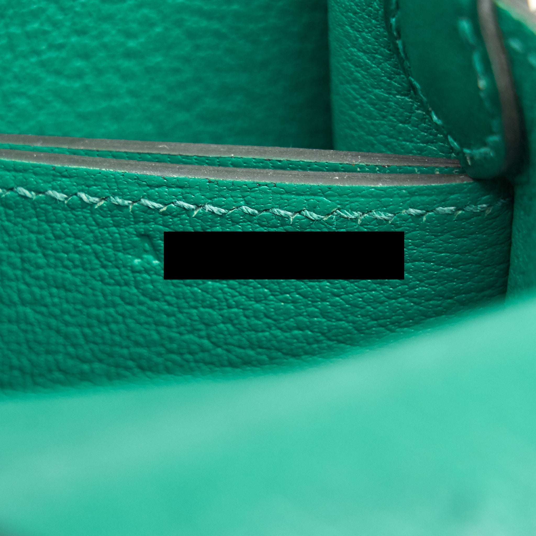 HERMES OSTRICH MINI ROULIS GREEN SHW