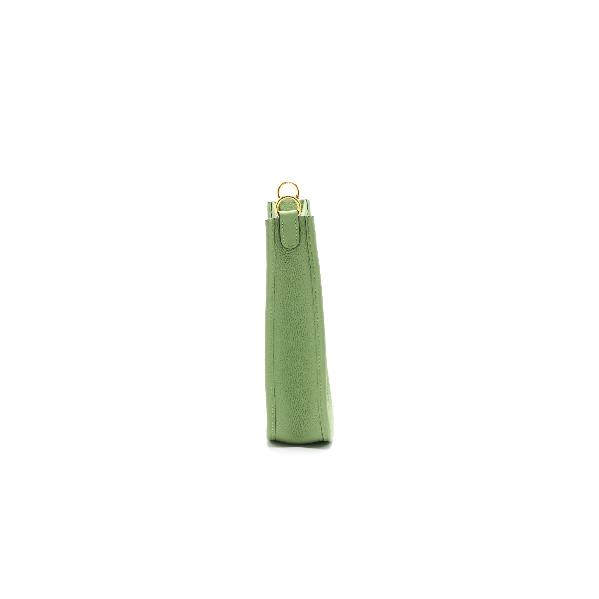 HERMES MINI EVELYNE VERT CRIQUT GHW