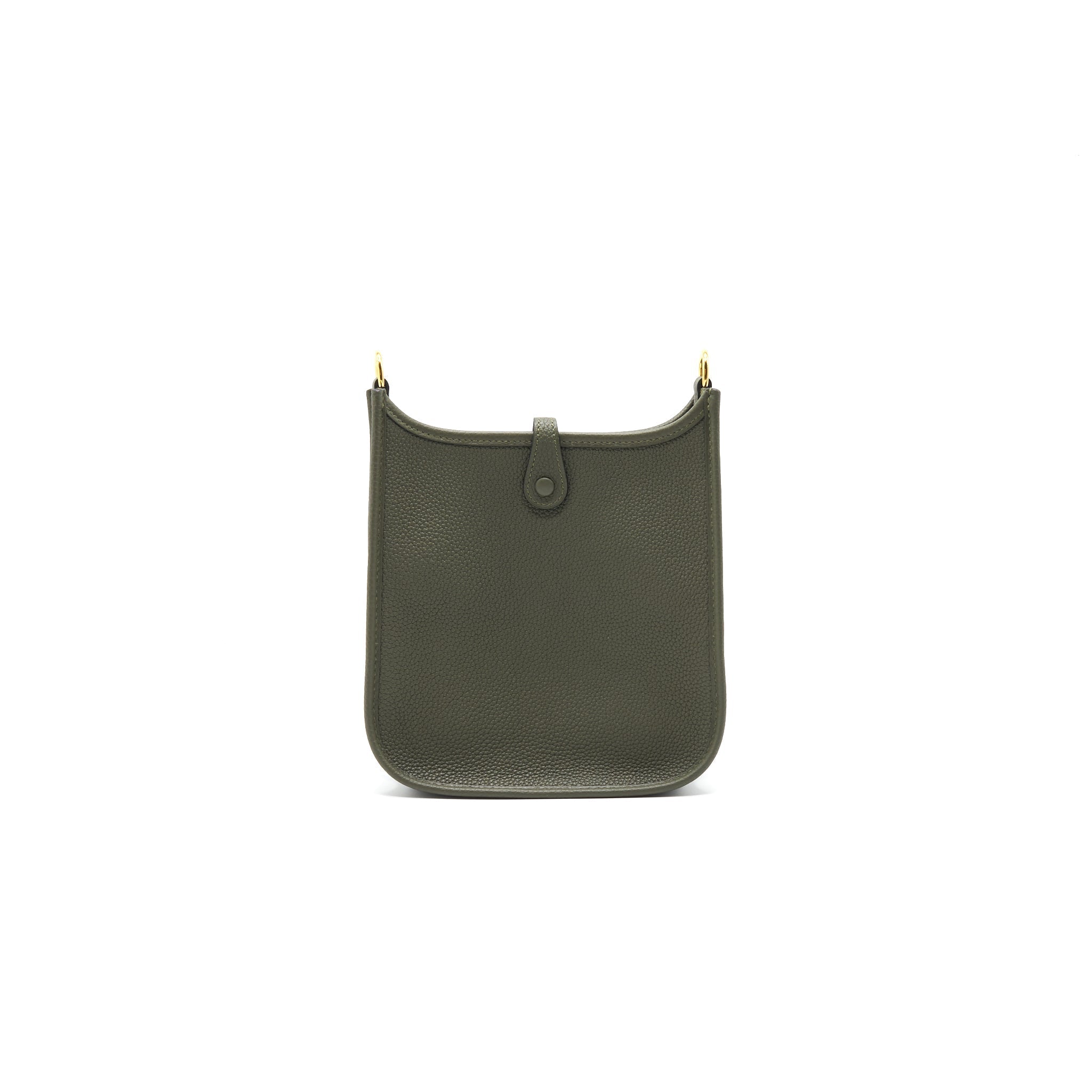 HERMES MINI EVELYNE VERT OLIVE GHW