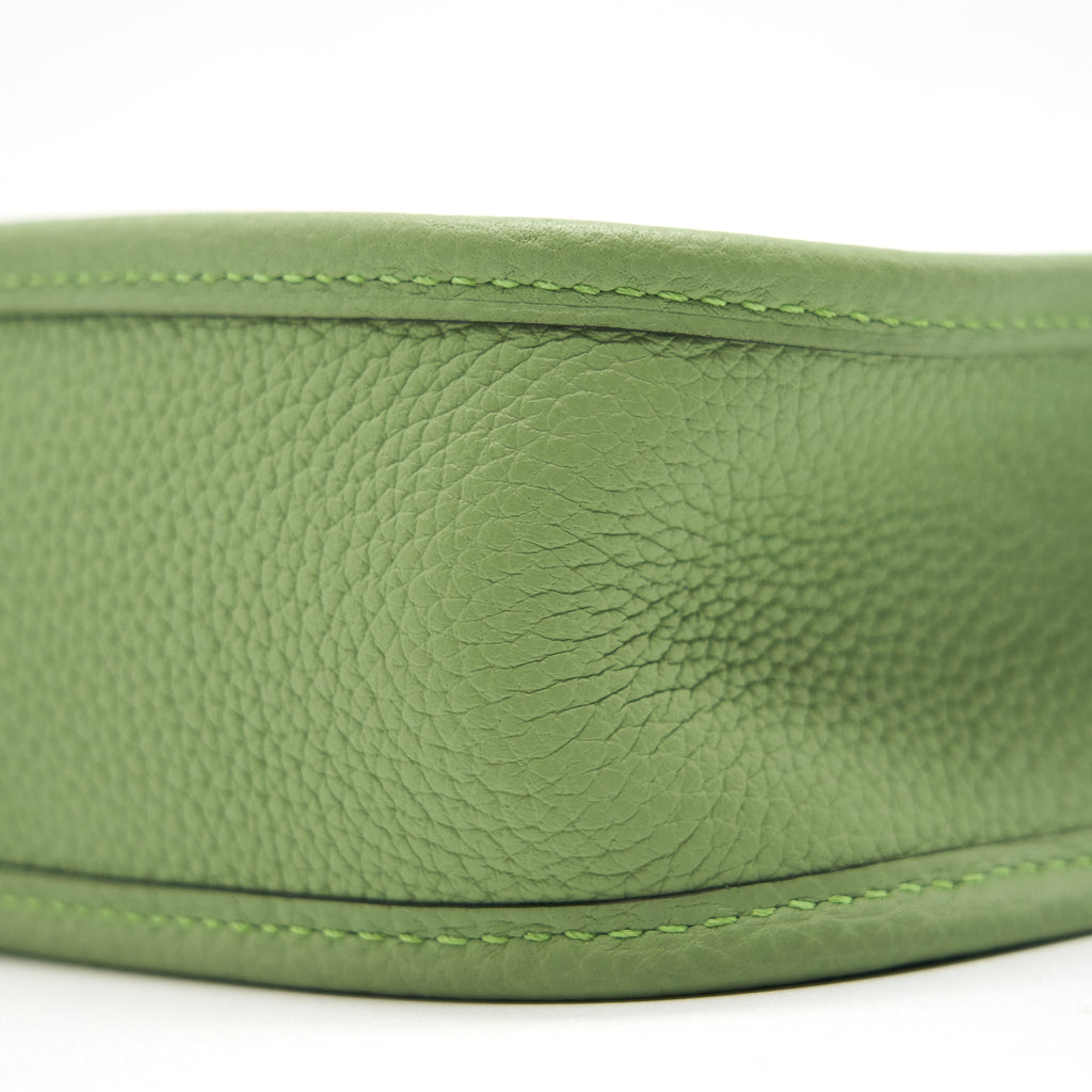 HERMES MINI EVELYNE VERT CRIQUT GHW