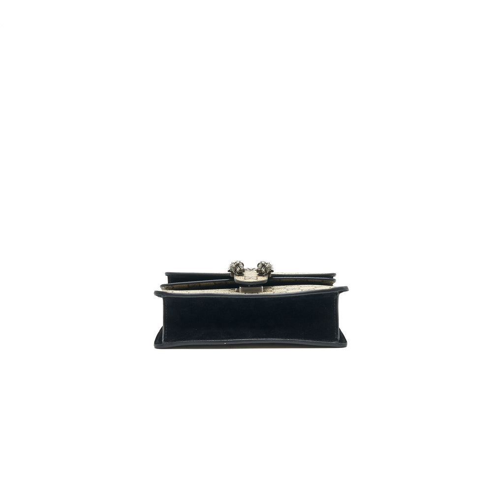 GUCCI DIONYSUS GG SUPREME MINI BAG BLACK